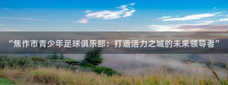 oety欧亿体育官网下载平台APP：“焦作市青少年足