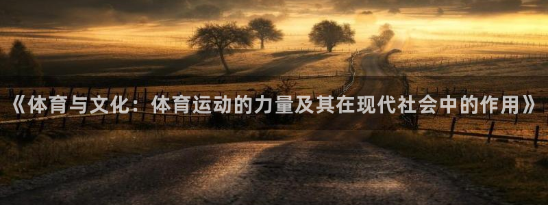 oety欧亿体育官网下载平台注册流程图：《体育与文化：体育运